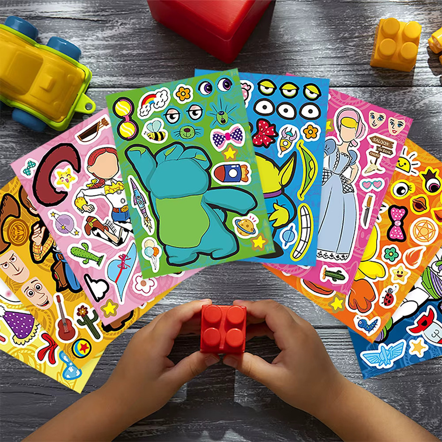 Disney Toy Story Cartoon-Puzzle-Aufkleber-Spiel, DIY-Puzzle-Spielzeug - Bild 3
