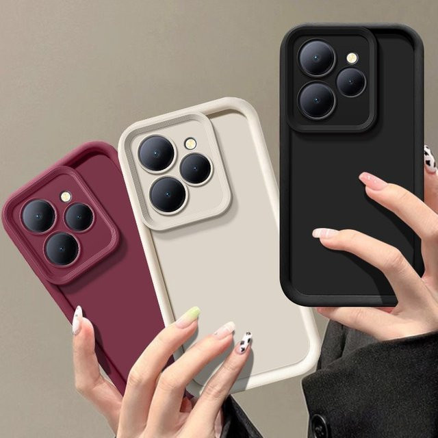 Stoßfeste Handyhülle für Realme 15, 15T und 15 Pro mit matter Rückseite und angenehmem Hautgefühl in Schwarz - Bild 1