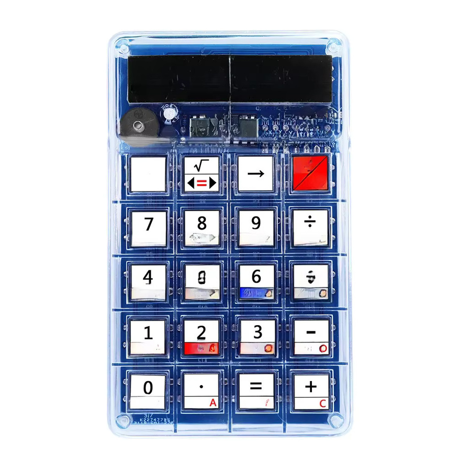 UICPAL DIY Elektronik-Bausatz LED Digital-Röhrenrechner mit Farbring-Widerstandszähler und 51 MCU in Blau und Multicolour - Bild 6