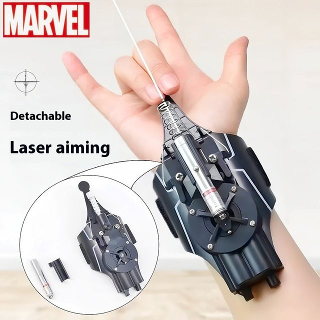 Bandai Marvel Spiderman Web Shooters Spider Silk Launcher, Laser Version, mit Licht - Bild 1
