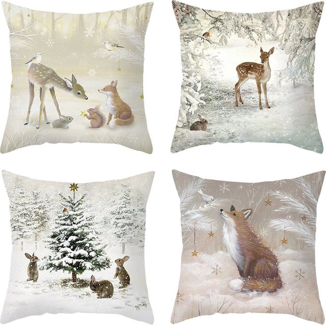 Joy-enlife Weihnachtskissenbezug für deine Weihnachtsdekoration, Breite: 45 cm - Bild 1
