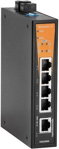 Weidmüller Industrial Ethernet Switch IE-SW-BL05-1GT-4GTPOE mit PoE-Funktion und 1 GBit/s in Schwarz - Bild 1