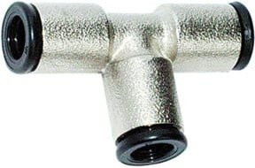 Riegler T-Verbinder Value Line aus Messing vernichtet für Schlauch-Außen-Ø 4 mm in Silber - Bild 1