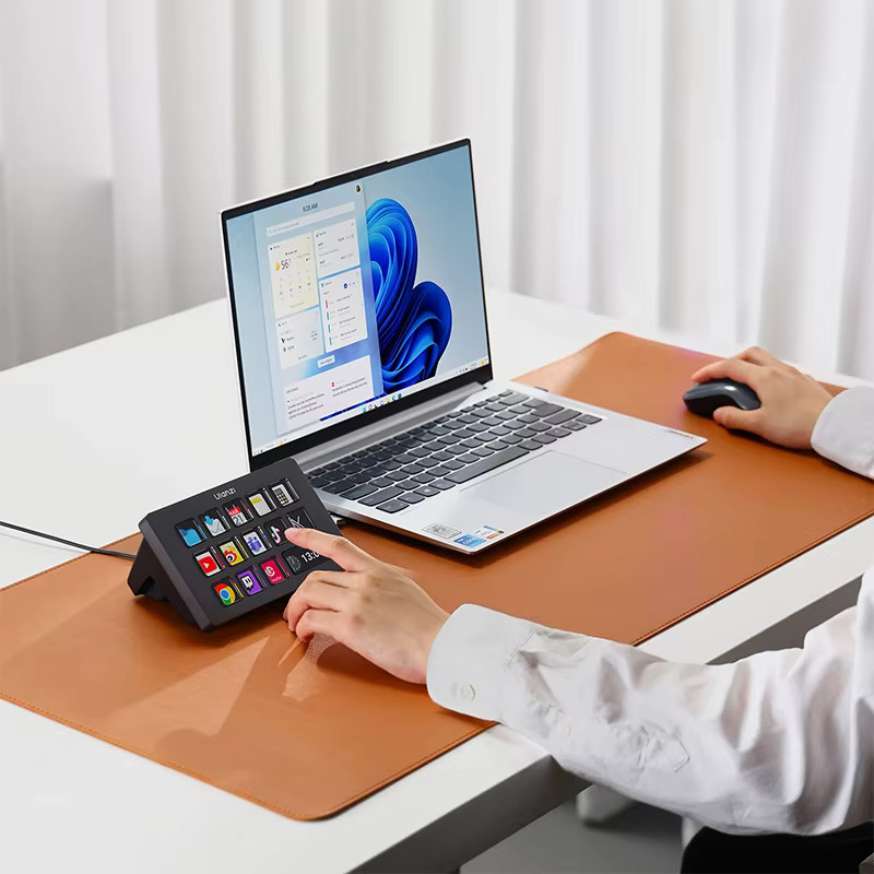 Ulanzi D200 StreamDeck Visuelle Tastatur mit 13 LCD-Tasten in Schwarz für Live-Streaming und Studio-Content-Erstellung auf Mac - Bild 4