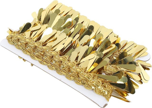 GoolRC Taillenkette Gold, Metall Applikation, Pailletten, Damen, beige - Bild 1
