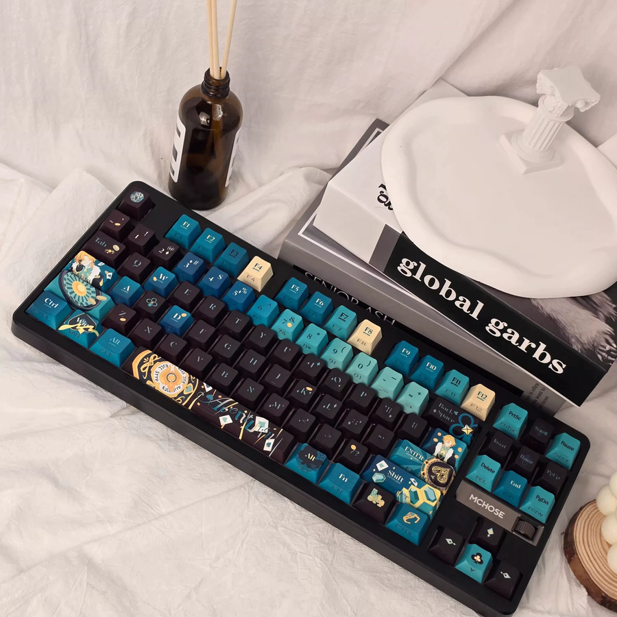 Aventurin Honkai Star Rail PBT Keycaps Set für mechanische Tastaturen, 120 Tasten, Multicolour, Anime Zubehör - Bild 3