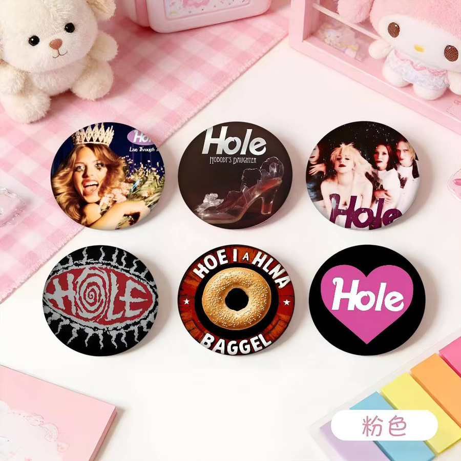 kayou Brosche, Rock Band Hole Cartoon-Stil, Emaille-Pin, Unisex - Bild 2