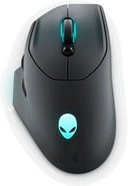 Dell Alienware AW620M Gaming-Maus für Rechtshänder, kabellos und kabelgebunden, 7 Tasten, Dark Side of the Moon - Bild 1