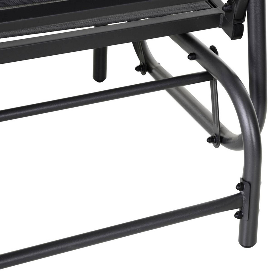 Outsunny Schaukelbank aus Metall mit Textilene-Gewebe in Grau, B/H/L: 120 x 70 x 85 cm - Bild 3