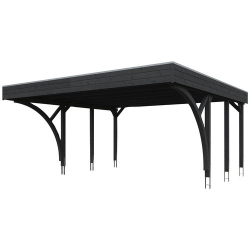 SKANHOLZ Carport Friesland Set 8 in Grau, Breite: 557 cm, Tiefe: 555 cm, Firsthöhe: 254 cm - Bild 2