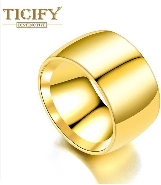 TICIFY Herrenring Edelstahl, Gold, Modern - Bild 1