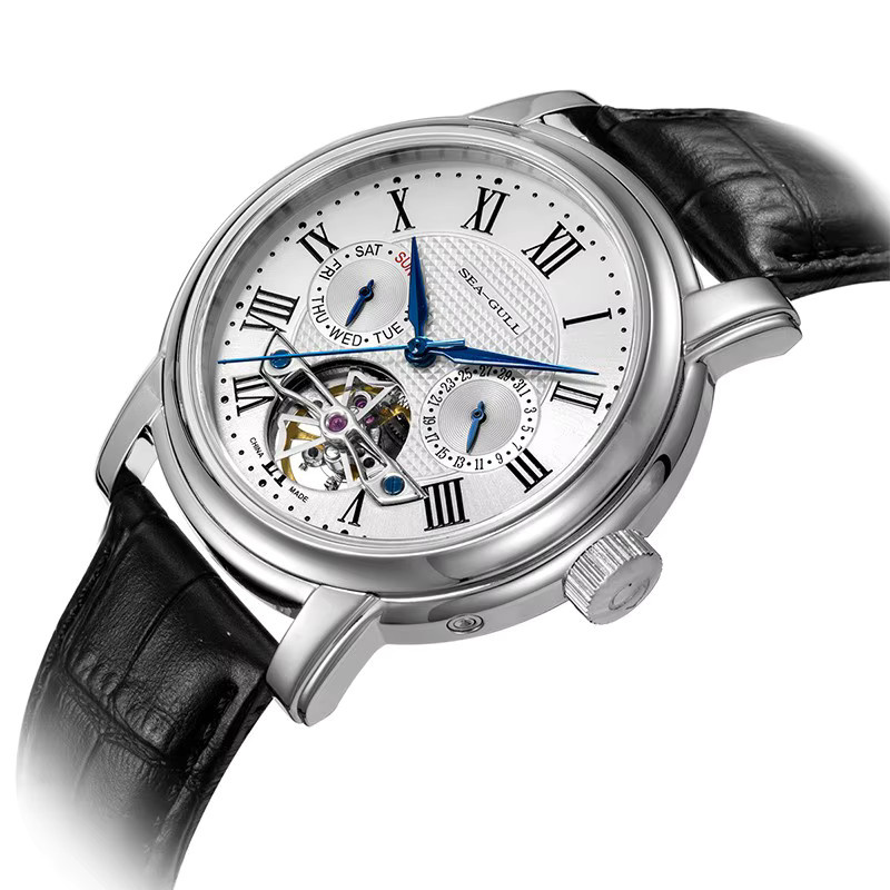 Seagull Armbanduhr, Automatik, Edelstahl, Silber, Herren - Bild 5