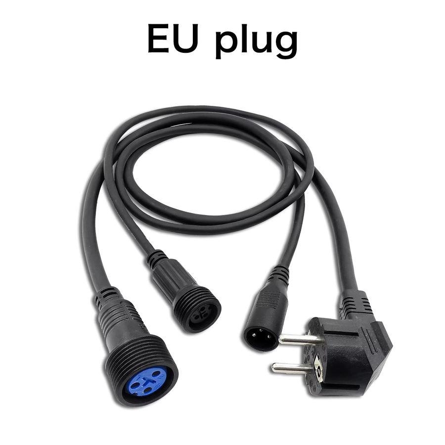 IP65 Wasserdichtes DMX-Signal- und Power-Schaltlinien-Adapterkabel für Outdoor-Bühnenbeleuchtung, 3-Pin DMX, Schwarz - Bild 3