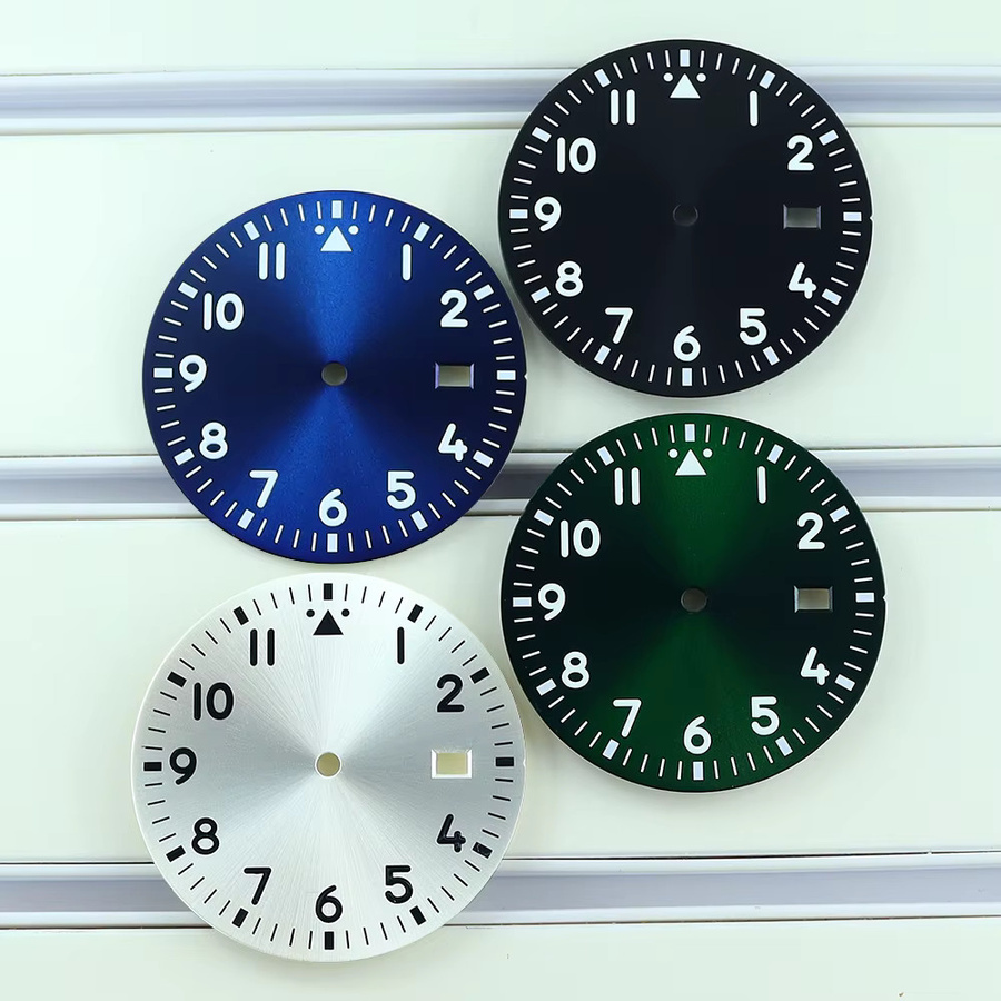 Einzeldatum-Zifferblatt für Pilotenuhr, 33,8 mm, Unisex - Bild 2