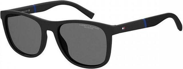 Tommy Hilfiger Th 2042 S Sonnenbrille, Herren, Vollrand, Square, Black, Grey, Plastic - Bild 1