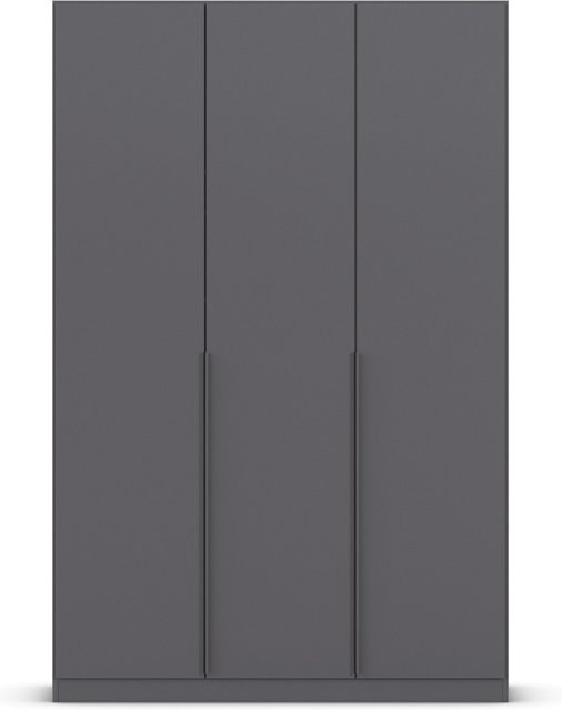 RAUCH Alabama Drehtürenschrank in Graumetallic mit Schubkasteneinsatz und Kleiderstangen, B: 136 cm, H: 229 cm - Bild 1