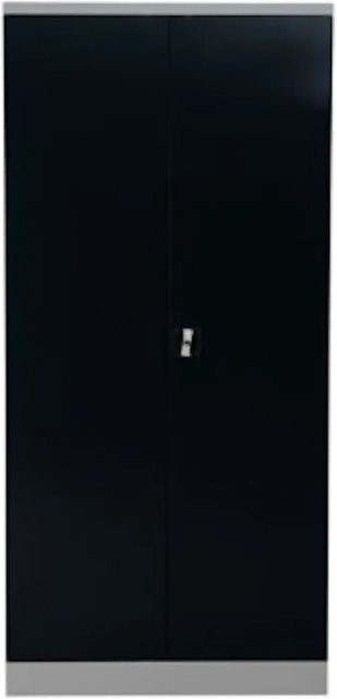 PROREGAL Stahlschrank Bee mit 4 Fachböden und Schloss, Grau und Anthrazit, H x B x T: 195 x 92 x 60 cm - Bild 1