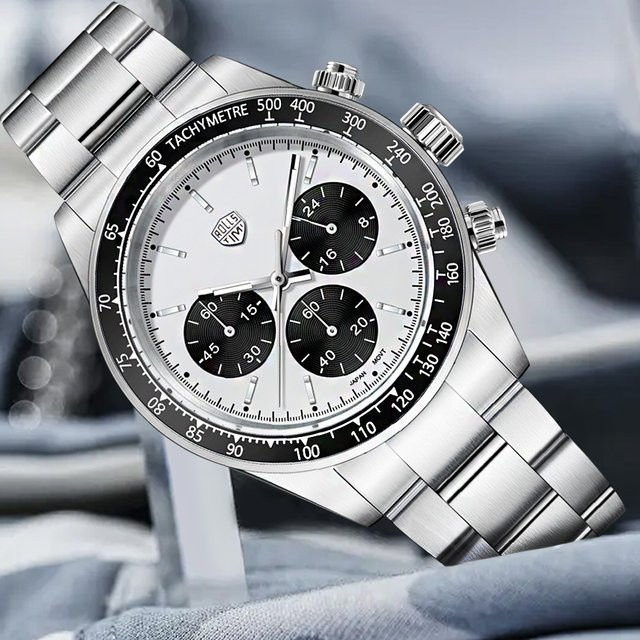 RollsTimi Chronograph, Quarz, Edelstahl, Blau, Herren - Bild 1
