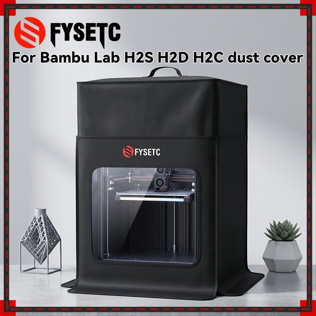 Bambu Lab Staubschutzhülle mit Sichtfenster für die H2-Serie, schwarz, staubdicht und wärmeisolierend - Bild 1