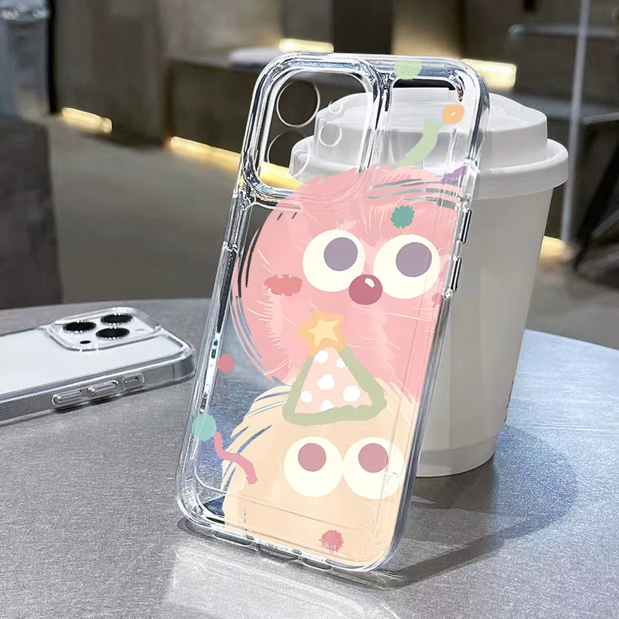 Kleine Monster Handyhülle für iPhone 11 bis iPhone 17 Pro Max in Transparent - Bild 1