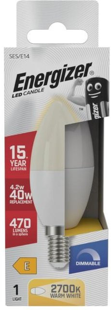 Energizer E14 LED Kerzenbirne in Türkis mit warmweißem Licht - Bild 1