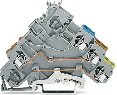 WAGO LED-Klemme 280-572/281-420 Zugfeder Grau 50 Stück - Bild 1