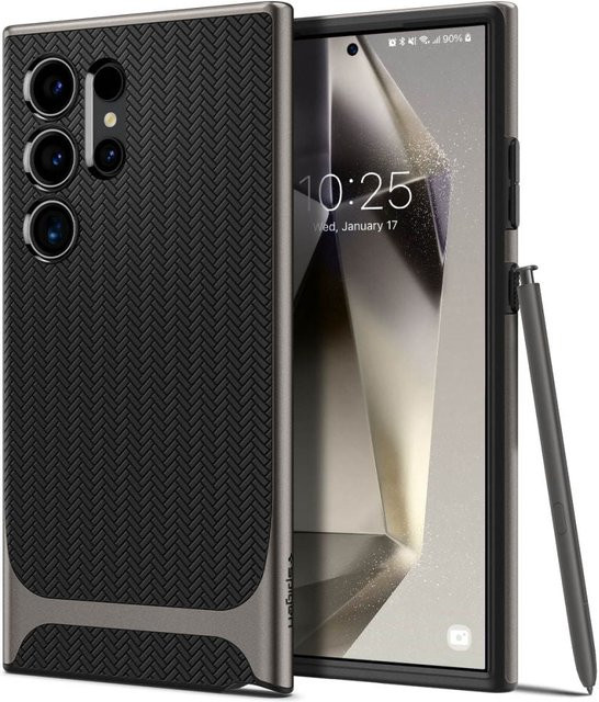 Spigen Neo Hybrid Schutzhülle für Samsung Galaxy S24 Ultra S928 in Grau - Bild 1