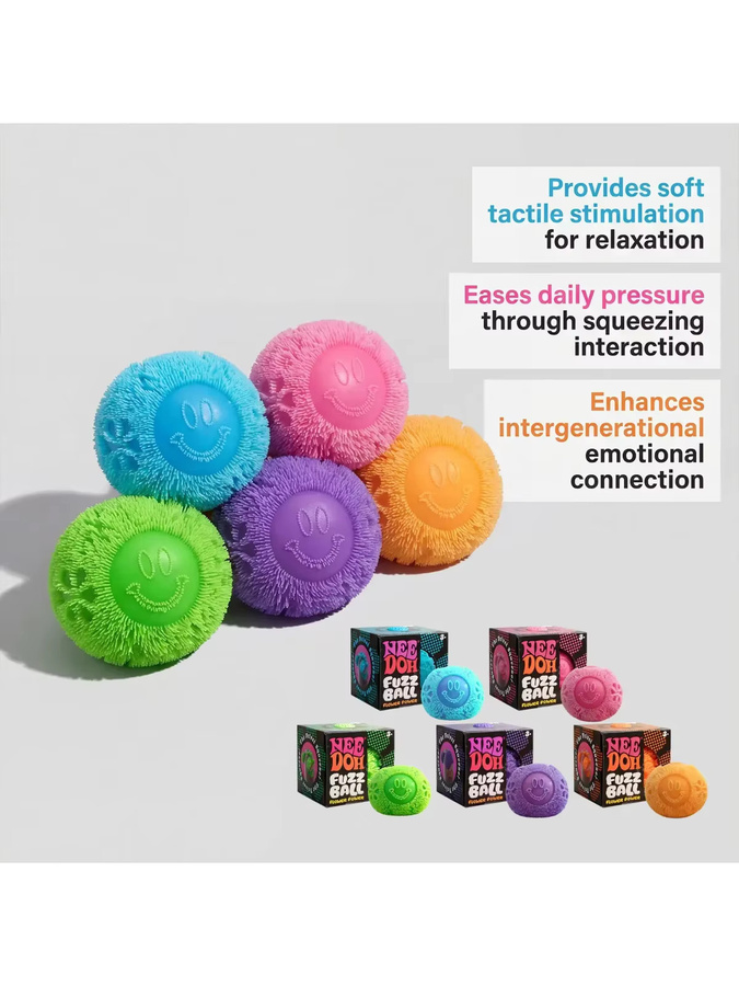 Schylling Nee Doh Fuzz Ball, Stressball, weich - Bild 5