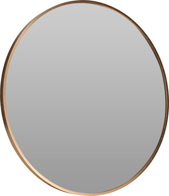 Moderner Rahmenspiegel STIAN in Gold aus Aluminium, Breite: 60 cm, Höhe: 60 cm - Bild 1