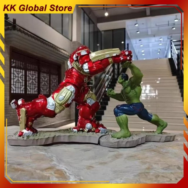Hot Toys Marvel Hulk VS Iron Man, Modell-Szene Statue, 32cm - Bild 1