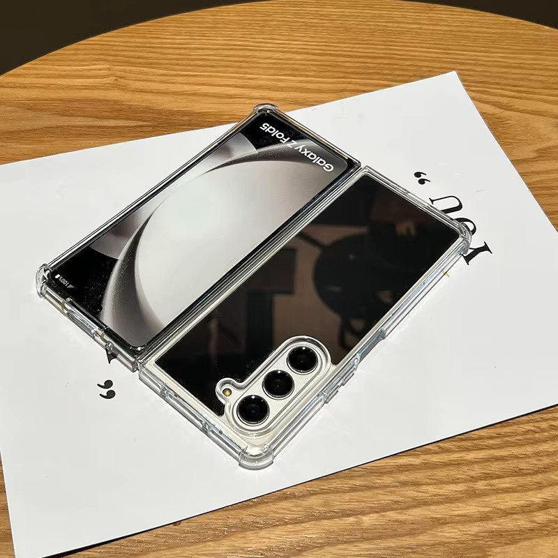 NUCWIN Spiegel-Make-up Acryl Schutzhülle für Samsung Galaxy Z Fold 7 6 5 4 3 Transparent - Bild 5