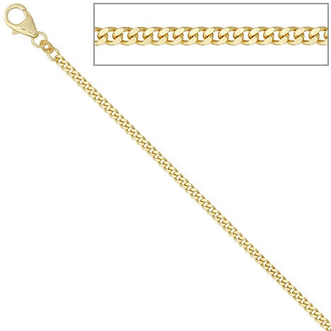 Colfem Panzerkette 333 Gelbgold, 2-3 mm, 70 cm, Unisex - Bild 1