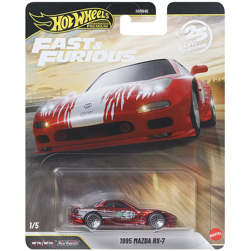 Hot Wheels Fast & Furious 25. Jubiläums-Mix, Druckguss-Fahrzeug, 1:64 Maßstab - Bild 2