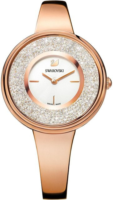 Swarovski Damenarmbanduhr, Roségold, Quarz, 34 mm, Kristallbesetzt - Bild 1