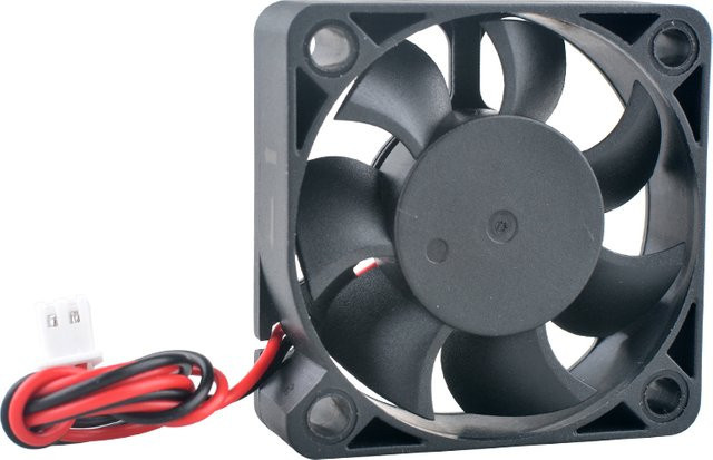 ANCHAOPU Axialventilator ACP5015 in Schwarz, B/T/H: 50 x 50 x 15 mm, Mehrspannungs-Lüfter für 5 V, 12 V und 24 V - Bild 1