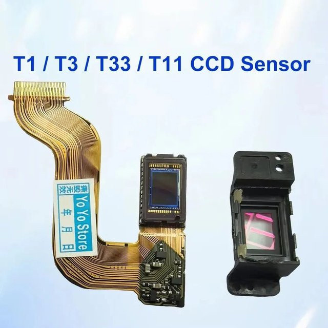 Sony CCD-Sensor mit Kabel für Cybershot DSC-T1 T11 T3 T33 als Kamera-Reparaturteil - Bild 1