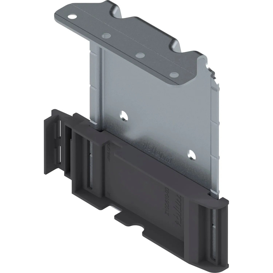 Blum Aufnahmewinkel Servo Drive Z10D6252 Adapter Auszug Oben Tiefgrau Verzinkt - Bild 2