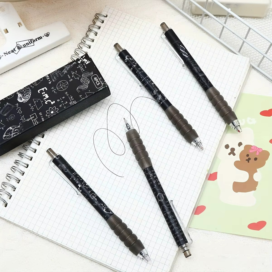 4er-Pack schwarze Gelstifte für Schule und Büro - Bild 4