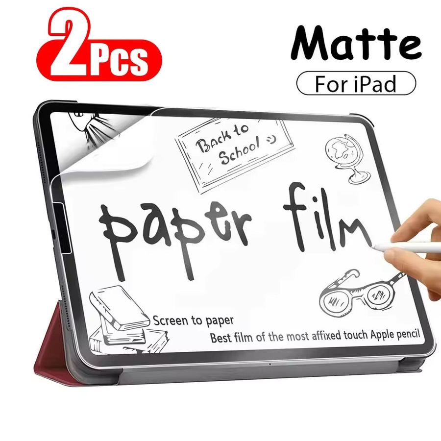 2 Stück Papierfolien-ähnlicher Displayschutz für Apple iPad 4. 5. 6. Generation 9.7, 7. 8. 9. Generation 10.2, 10. Generation 10.9, iPad Air 1 2 3 4 10.5, 2021 2024, transparent - Bild 7