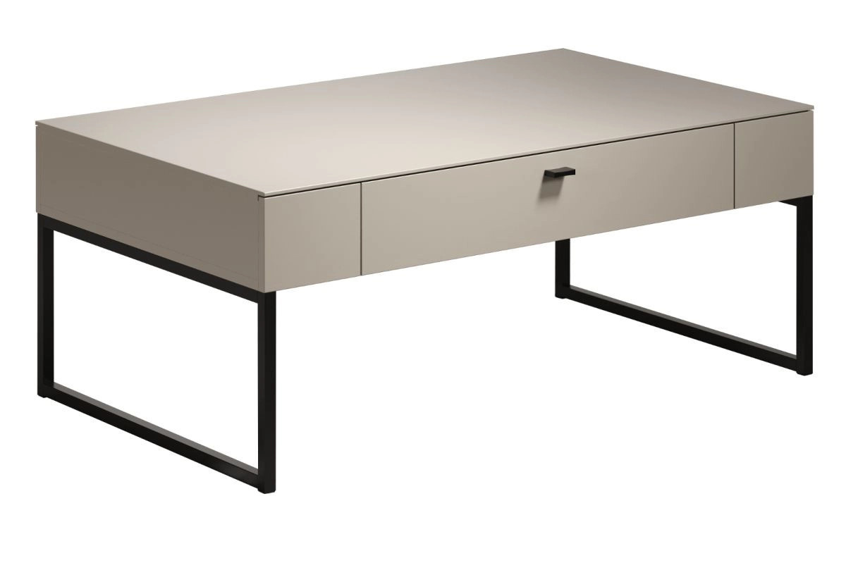 Couchtisch Jardins in Sand und Schwarz, rechteckig, B: 110 cm, T: 68 cm, H: 45 cm - Bild 6