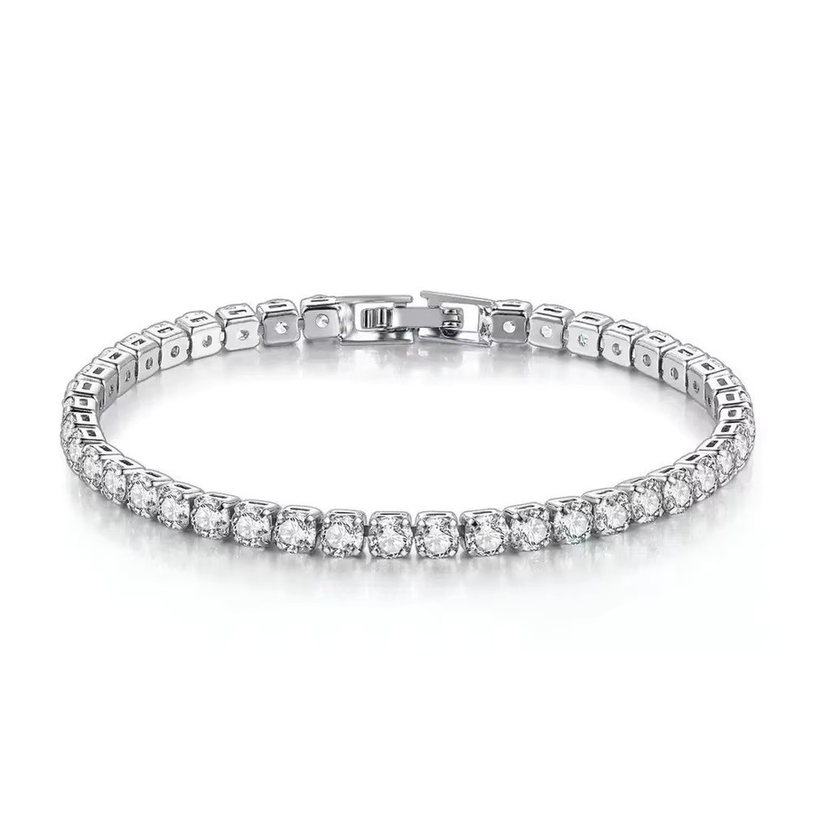 SAY Kettenarmband 925 Silber, Zirkonia, Unisex - Bild 2