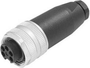 Weidmüller Sensor-Aktor-Steckverbinder 1291910000 unkonfektionierte 7/8 Buchse gerade silber mit 3 Polen und Schraubanschluss - Bild 1