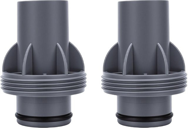 Musysh Poolschlauchadapter Set aus Kunststoff in Grau, 2 Stück, passend für P6916, 1 1/2 Zoll für Poolfilterpumpen - Bild 1