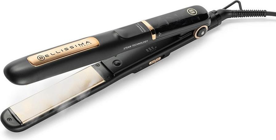Bellissima Glätteisen Steam Ceramic & Keratin, Schwarz, Gold - Bild 1