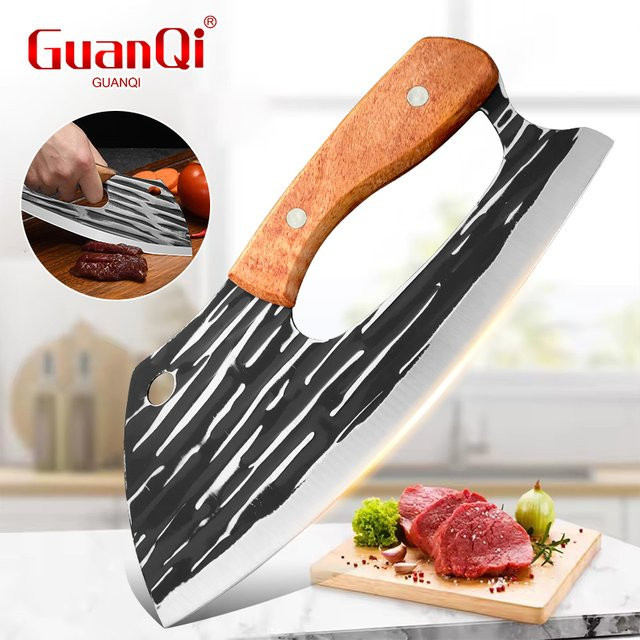 GuanQi Ausbeinmesser aus Edelstahl mit Holzgriff in Silber - Bild 1