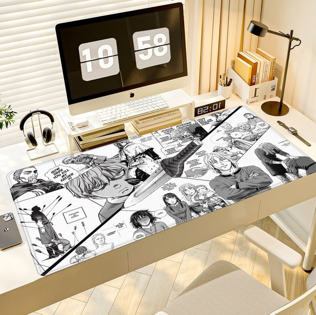 HYBXAXC Gamer E-Sports Mauspad Vinland Saga mit Anti-Rutsch-Gummi in Multicolour - Bild 1