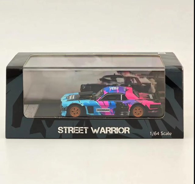 Linyi toy car Mustang 1965 Hoonicorn Rtr Los Angeles, Diecast Modellauto, 1:64, grau, ab 14 Jahren - Bild 1