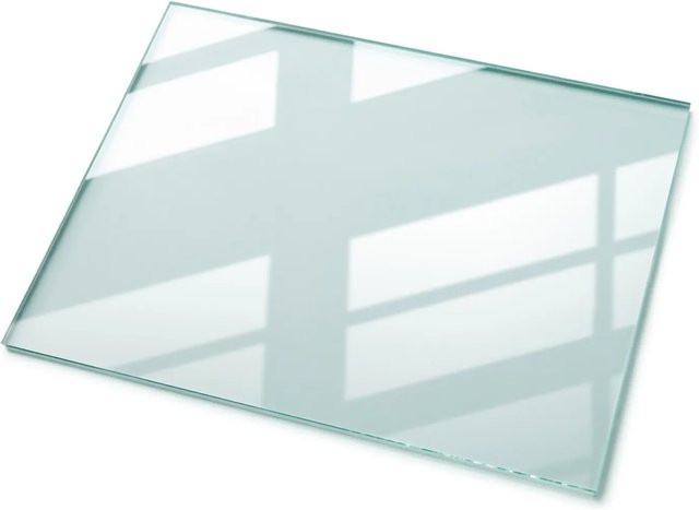 Tulup Tischplatte aus Klarglas für rechteckige Tische, transparent, B/T: 80 x 60 cm - Bild 1