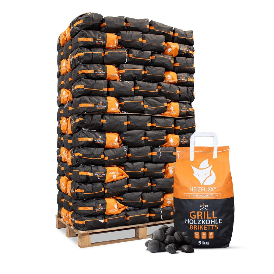 Heizfuxx Holzkohlebriketts für Professionals, 5 kg pro Sack - Bild 2