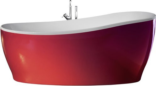 Freistehende Badewanne Aviva von OTTOFOND in Rot, B/H/L: 85 x 76 x 180 cm, oval - Bild 2